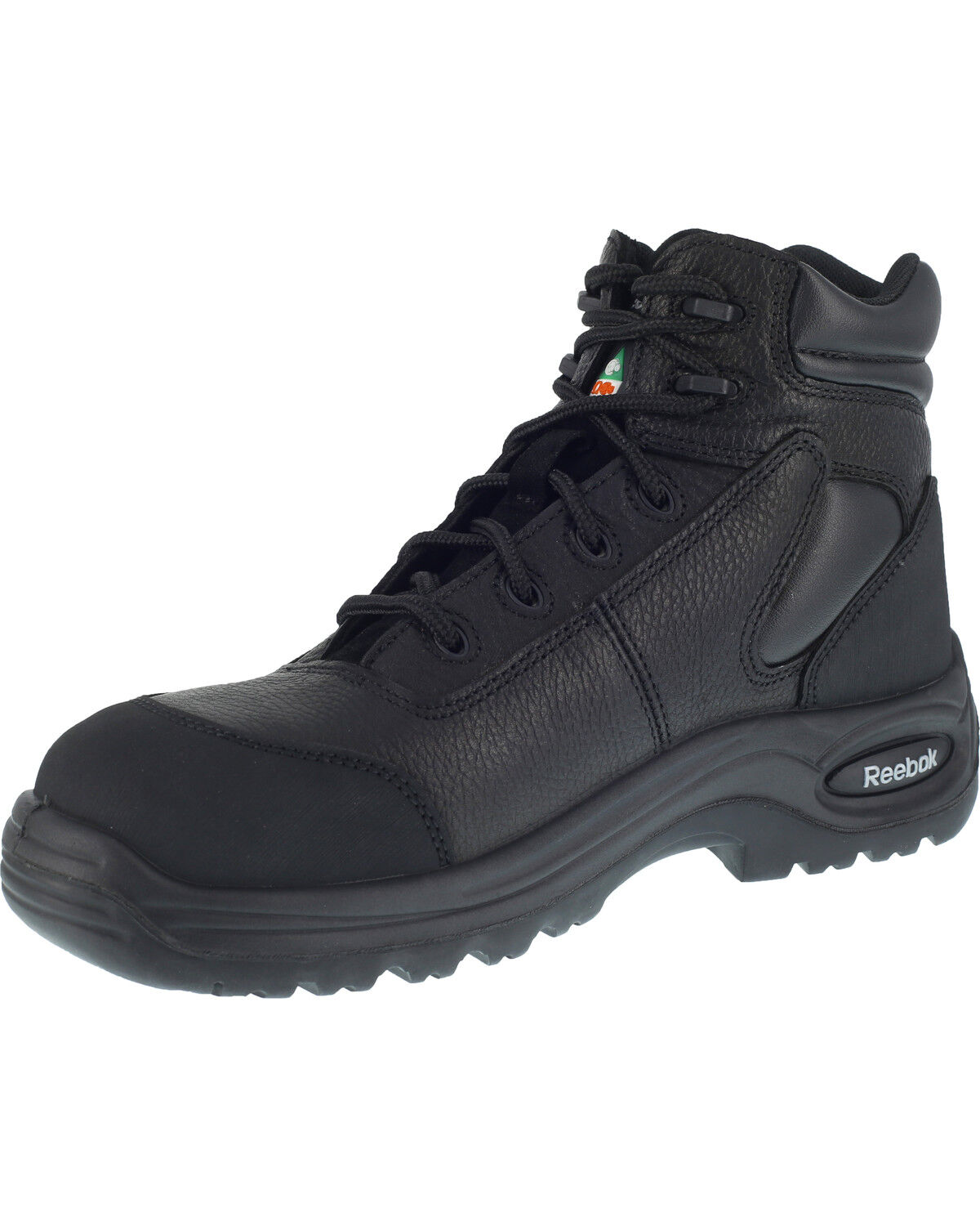 Image #2 - Reebok Women's Trainex 6" Lace-Up Work Boots - Composite Toe, Black, hi-res