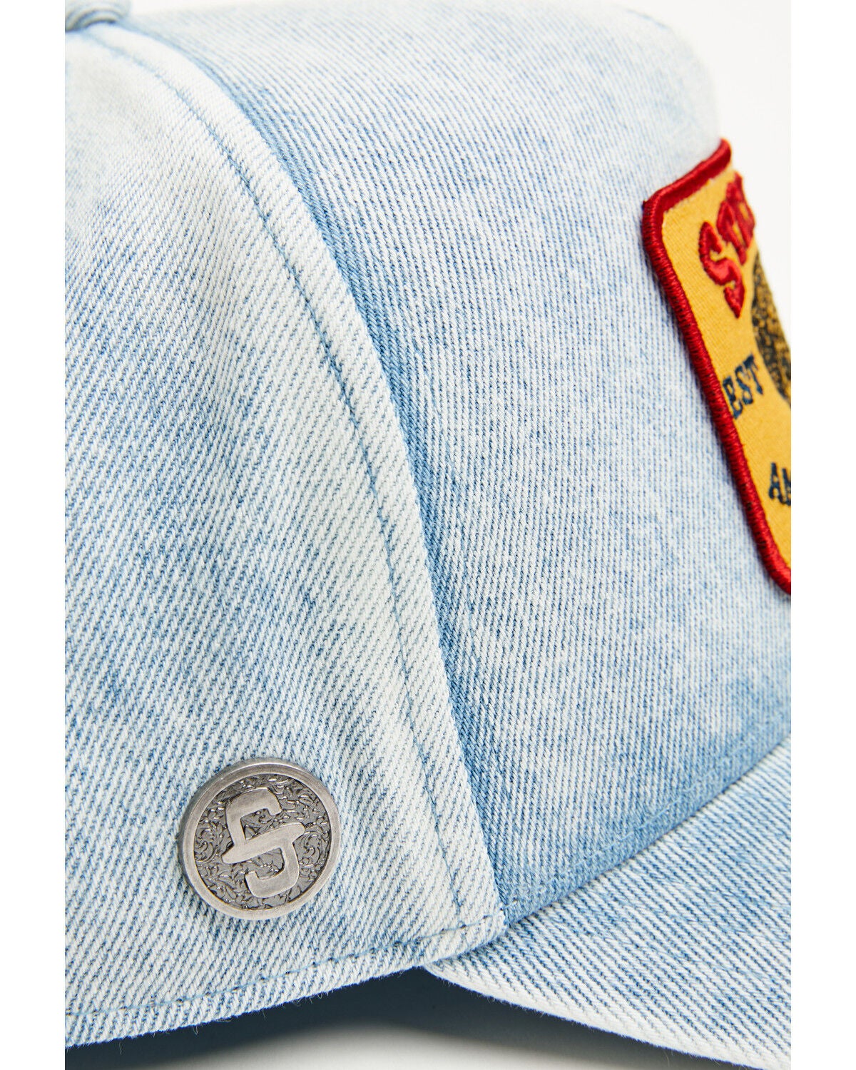 Image #3 - Stetson Men's American Heritage Ball Cap, Blue, hi-res