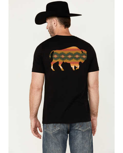 Pendleton Men's Tye River Buffalo Short Sleeve Graphic T-Shirt, Black, hi-res