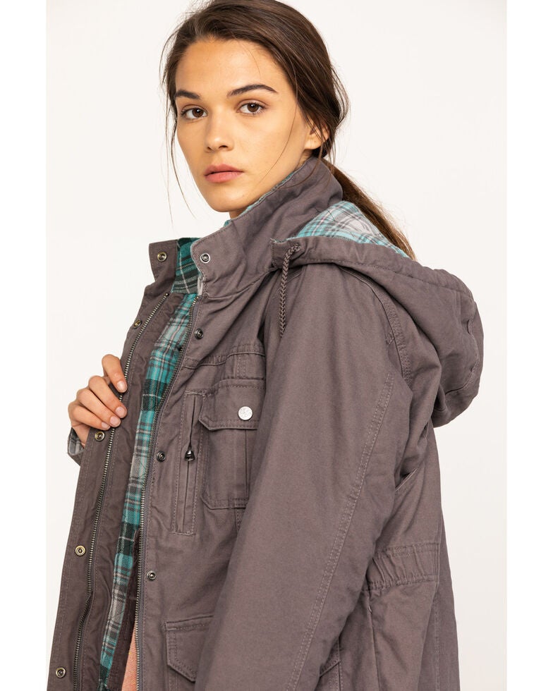 Berne Women's Titanium Softstone Quilted Barn Coat | Boot Barn