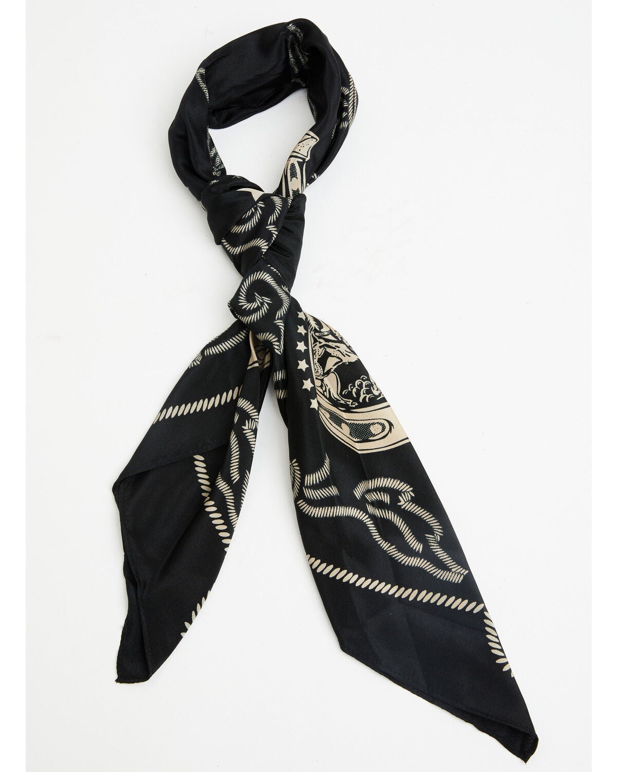 Image #1 - Idyllwind Women's Essex Silky Wild Rag, Black, hi-res