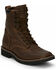 Justin Men's Stampede Lace-Up Work Boots - Soft Toe, Brown, hi-res