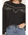 Image #3 - Rock & Roll Denim Women's Embroidered Bootstitch Crewneck, Black, hi-res