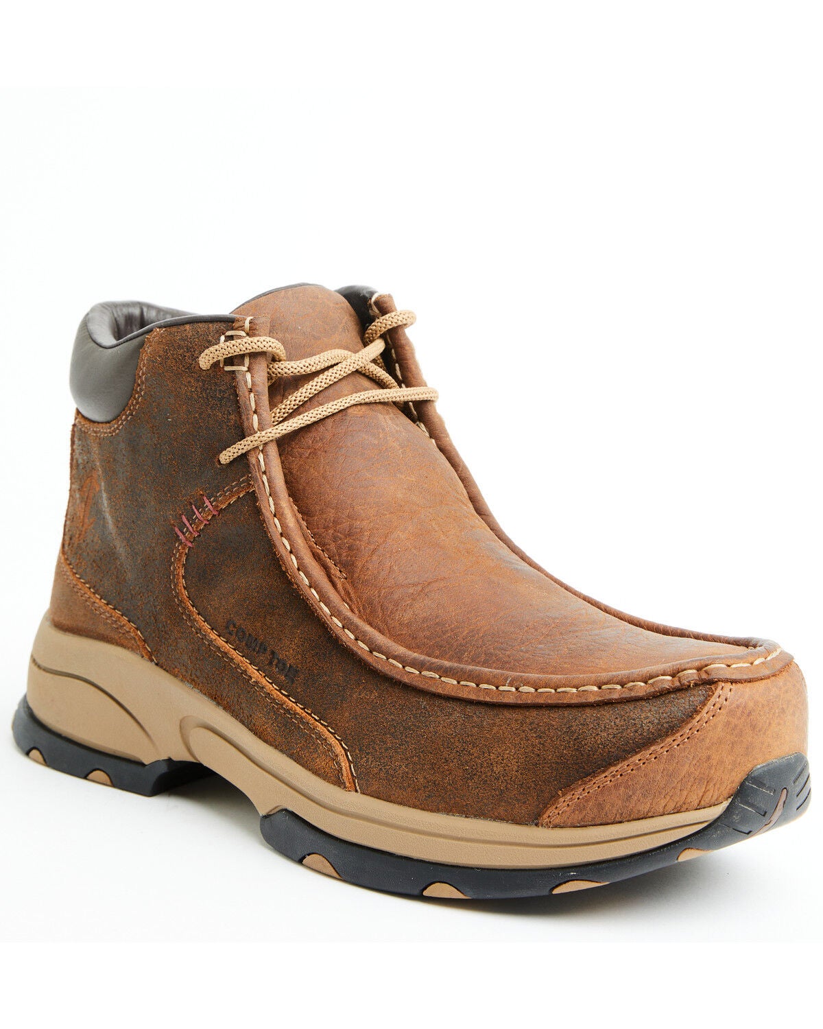 Cody James Men's Driver Moc Shoes - Composite Toe, Brown, hi-res