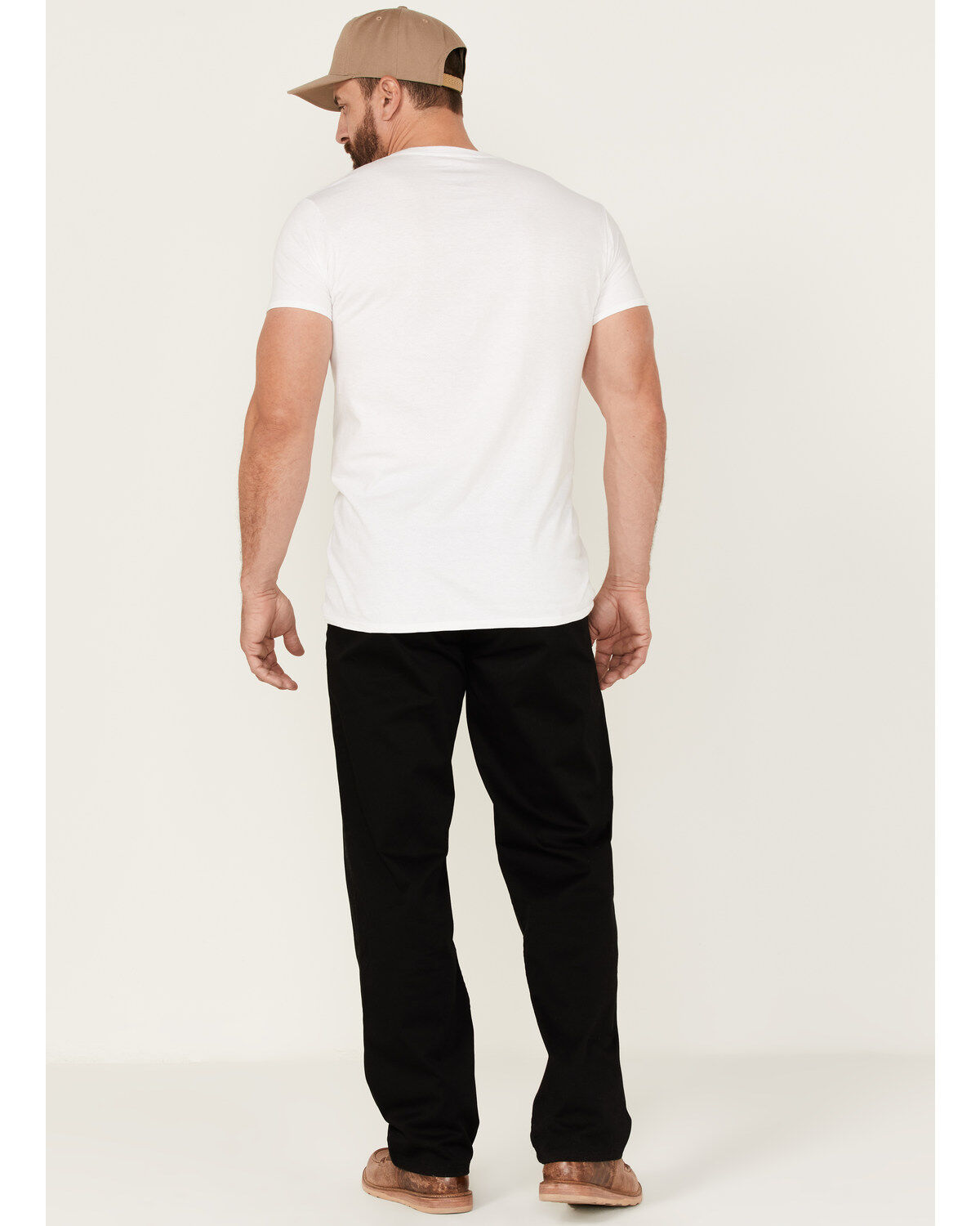 Image #3 - Brixton Men's Choice Stretch Twill Relaxed Fit Chino Pants, Black, hi-res