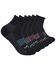Image #3 - Timberland PRO Women's Contrast Logo Quarter Socks - 6 Piece, Black, hi-res