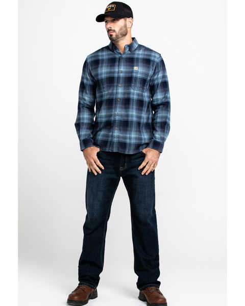 Image #6 - Carhartt Men's Rugged Flex Hamilton Plaid Long Sleeve Work Shirt , , hi-res