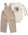 Image #1 - Carhartt Infant Boys' Onesie and Overall Set - 2 Piece, Brown, hi-res