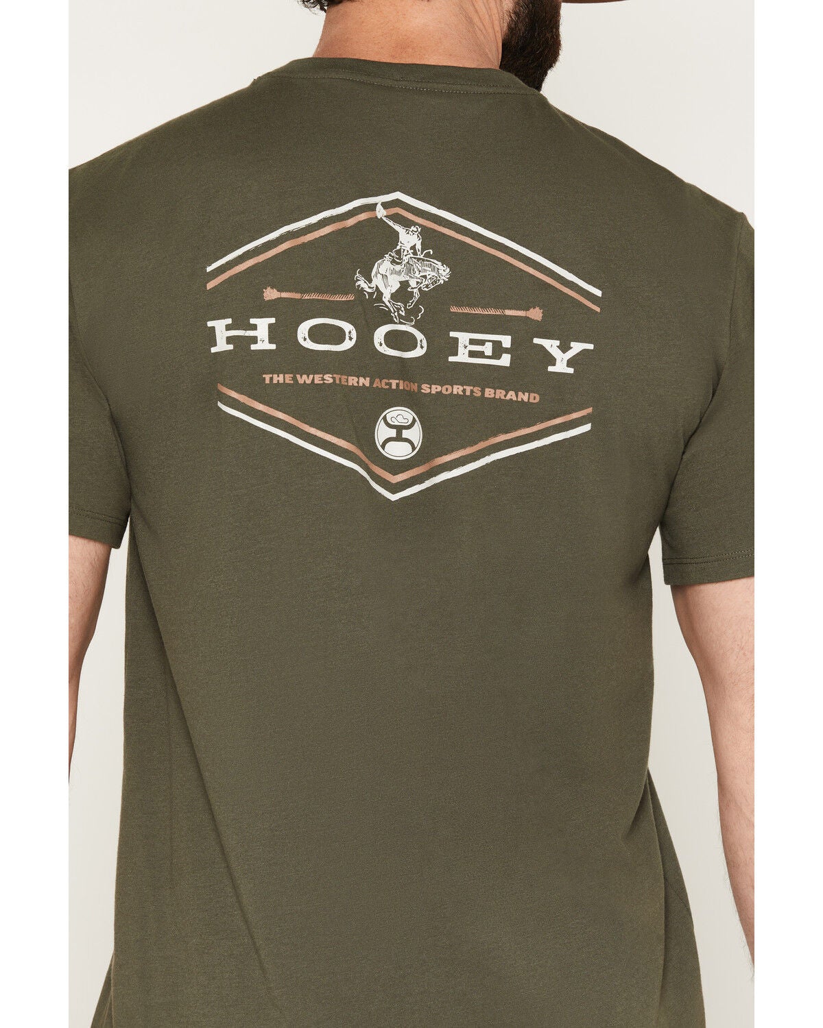 Image #3 - Hooey Men's Rocks Short Sleeve Graphic T-Shirt, Olive, hi-res