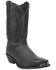 Laredo Men's Lizard Print Western Boot - Snip Toe, Black, hi-res