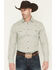 Image #1 - Gibson Trading Co Men's Garfunkle Medallion Print Long Sleeve Snap Stretch Western Shirt - Tall, Mint, hi-res
