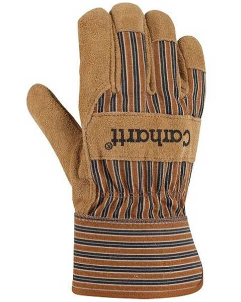 Carhartt Men's Insulated Suede Work Gloves, Brown, hi-res