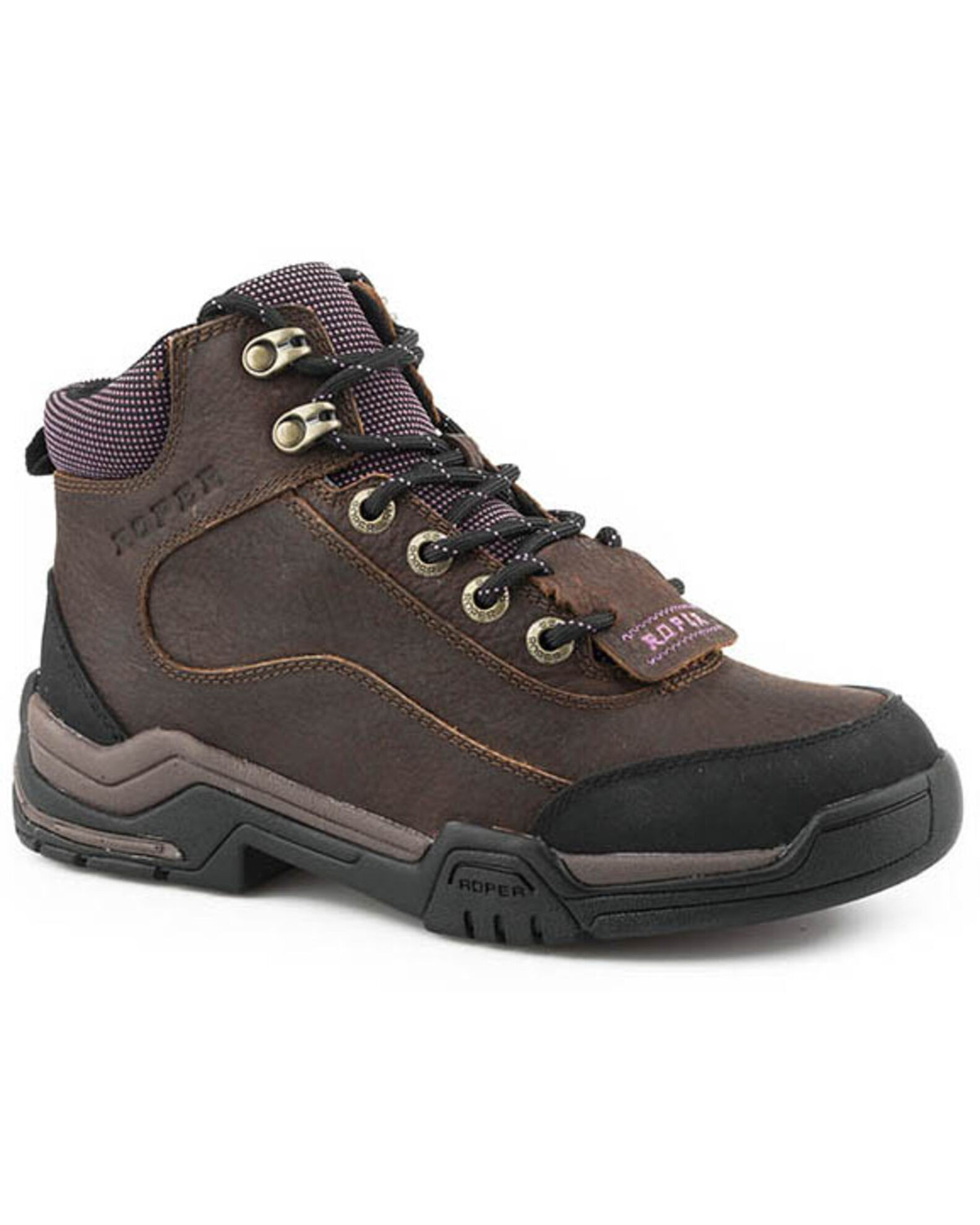Roper Women s Tumbled Leather Lace Up Work Boots Boot Barn