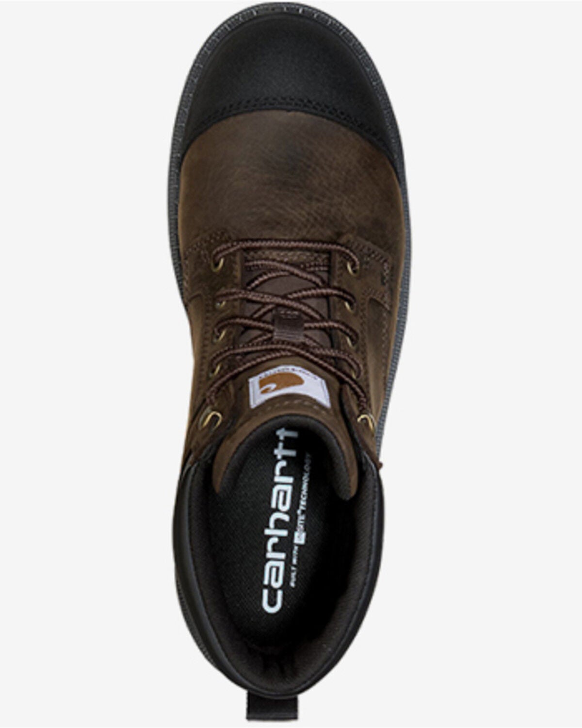 Image #6 - Carhartt Men's 6" Hamilton Waterproof Work Boots - Composite Toe, Dark Brown, hi-res