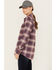 Image #2 - Ariat Women's Rebar Plaid Print DuraStretch Long Sleeve Button-Down Flannel Work Shirt, Grey, hi-res