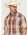 Image #2 - Wrangler ATG Men's Plaid Print Short Sleeve Snap Performance Western Shirt - Big, Multi, hi-res