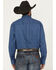 Image #4 - George Strait by Wrangler Men's Floral Print Long Sleeve Button-Down Stretch Western Shirt - Tall, Blue, hi-res