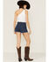 Image #3 - Rolla's Women's Dusters Medium Wash High Rise Shorts, , hi-res