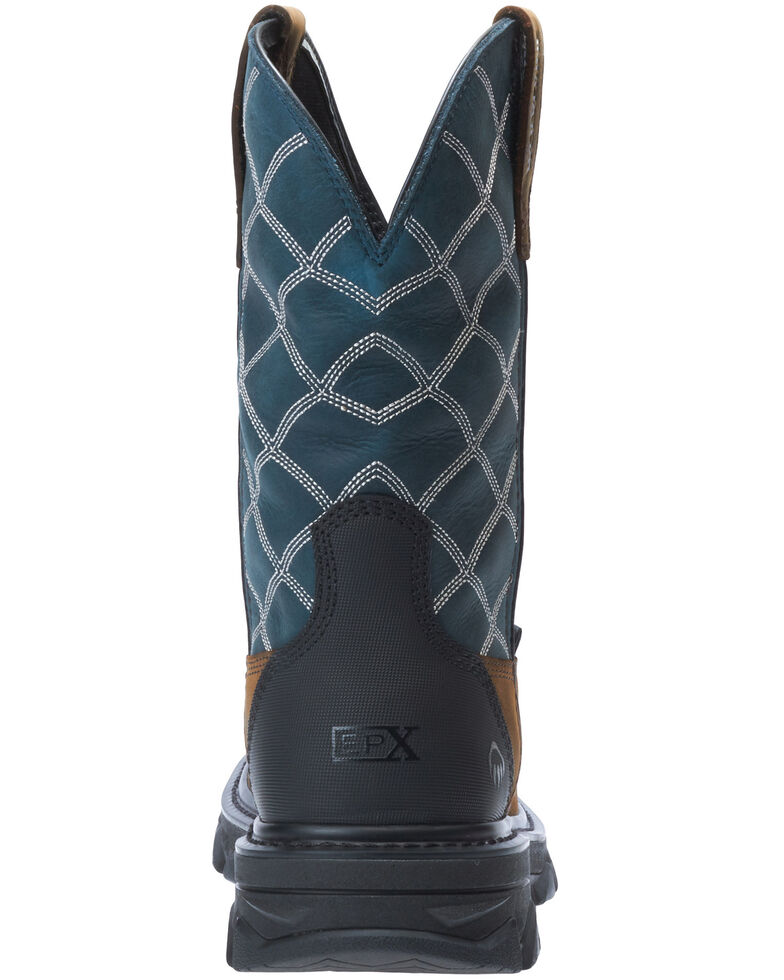 wolverine ranch king men's waterproof composite toe wellington work boots
