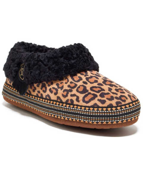 Image #1 - Ariat Women's Leopard Print Melody Slippers - Round Toe, Leopard, hi-res