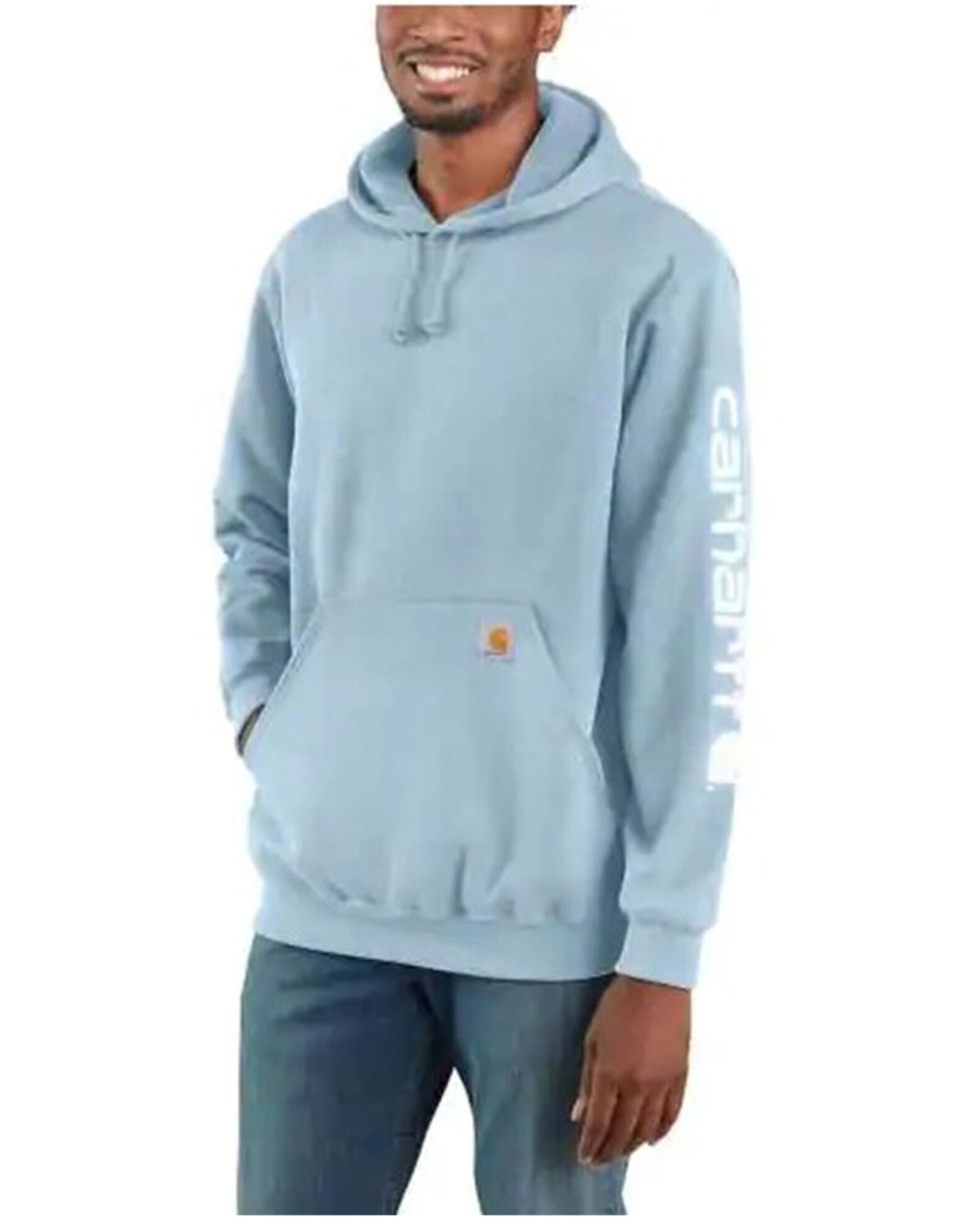 Carhartt Men's Loose Fit Midweight Logo Sleeve Graphic Hooded Sweatshirt -  Big u0026 Tall | Boot Barn