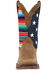 Durango Women's Lady Rebel™ American Flag Serape Work Boots - Square Toe, Brown, hi-res