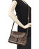 American West Women's Blue Ridge Flap Crossbody Bag , Distressed Brown, hi-res