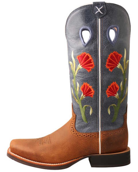 Image #3 - Twisted X Women's Floral Ruff Stock Western Boots - Square Toe, , hi-res