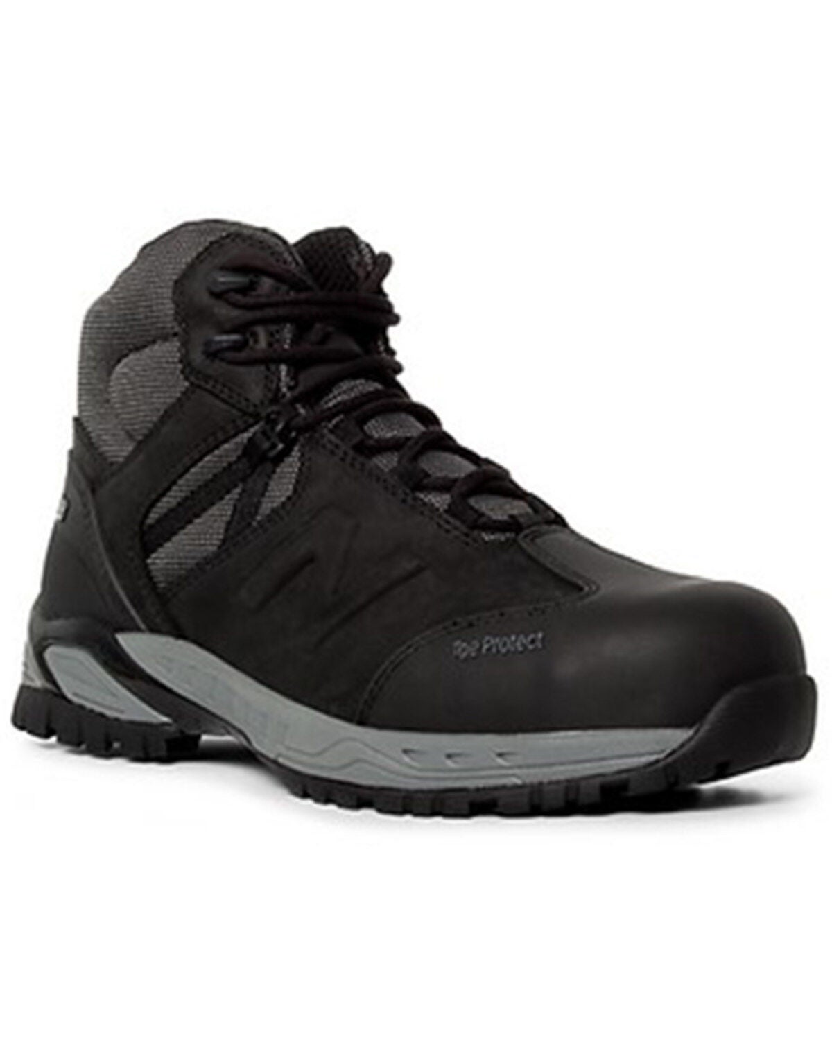 New Balance Men's All Site Waterproof Work Boots - Composite Toe, Black, hi-res