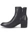 Image #3 - Born Women's Rigby Double Zipper Booties - Round Toe, Black, hi-res
