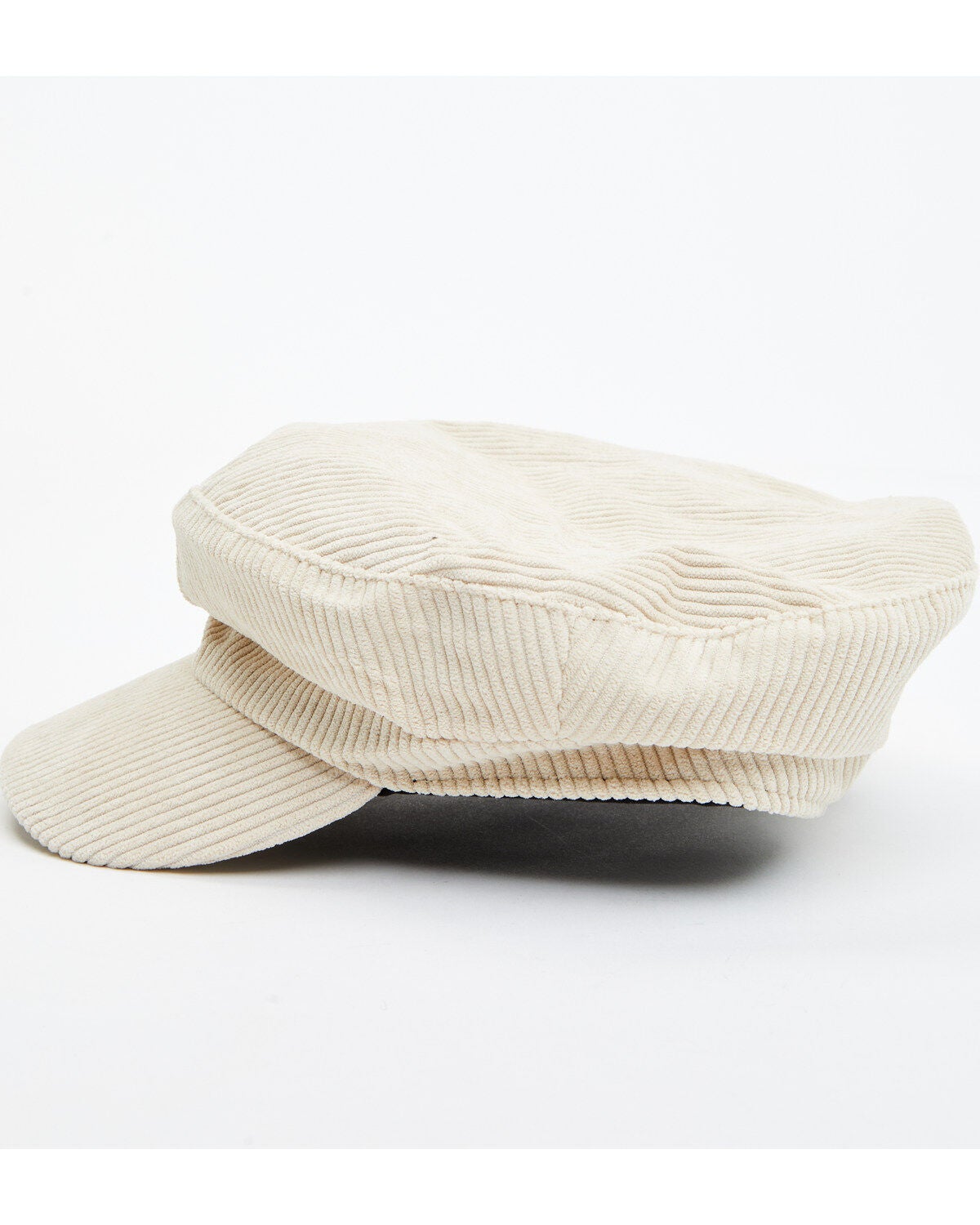 Image #3 - Cleo + Wolf Women's Corduroy Lieutenant's Cap, Cream, hi-res