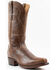 Image #1 - El Dorado Men's 13" Distressed Western Boots - Square Toe, Chocolate, hi-res