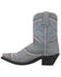 Laredo Women's Fancy Leather Western Boot - Snip Toe, Light Blue, hi-res