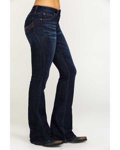 Idyllwind Women's Dark Wash Whiskey Debbie Stretch Bootcut Jeans, Blue