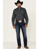Cinch Men's Geo Print Button Long Sleeve Button Down Western Shirt , Black, hi-res