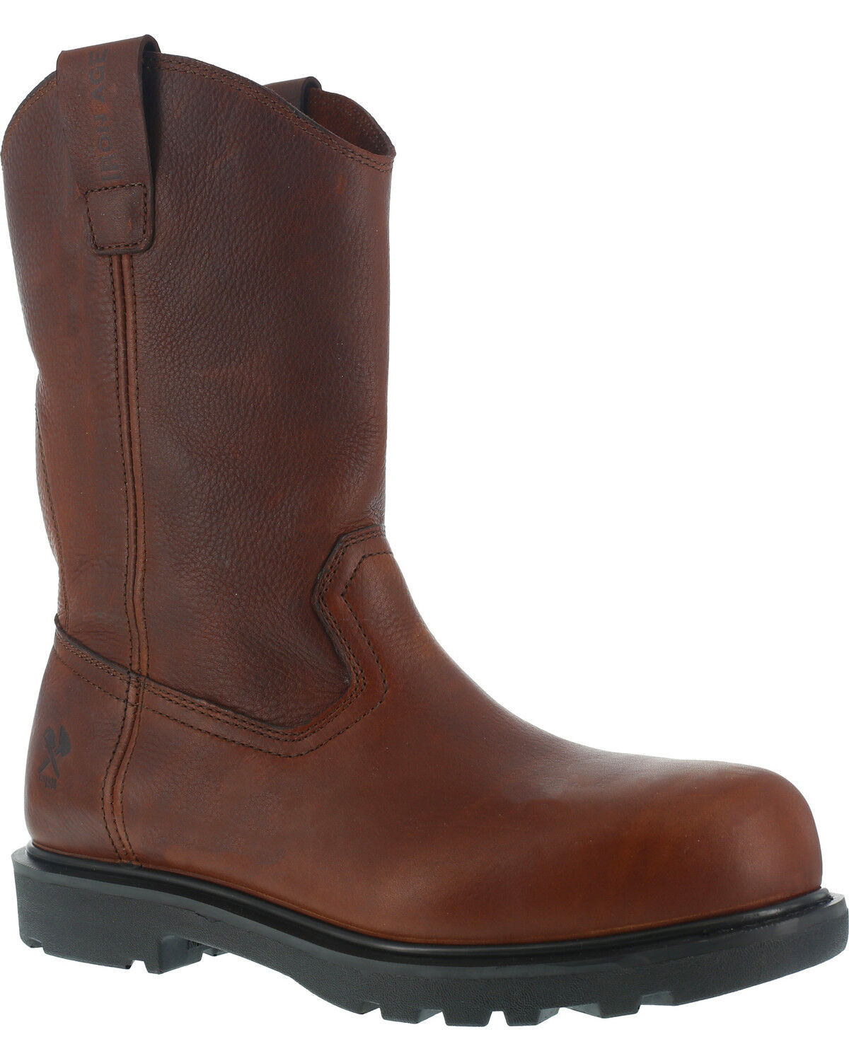 Image #1 - Iron Age Men's Hauler Wellington Work Boots - Composite Toe, Brown, hi-res