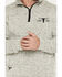 Image #3 - Cowboy Hardware Men's Heathered 1/4 Zip Pullover, Oatmeal, hi-res
