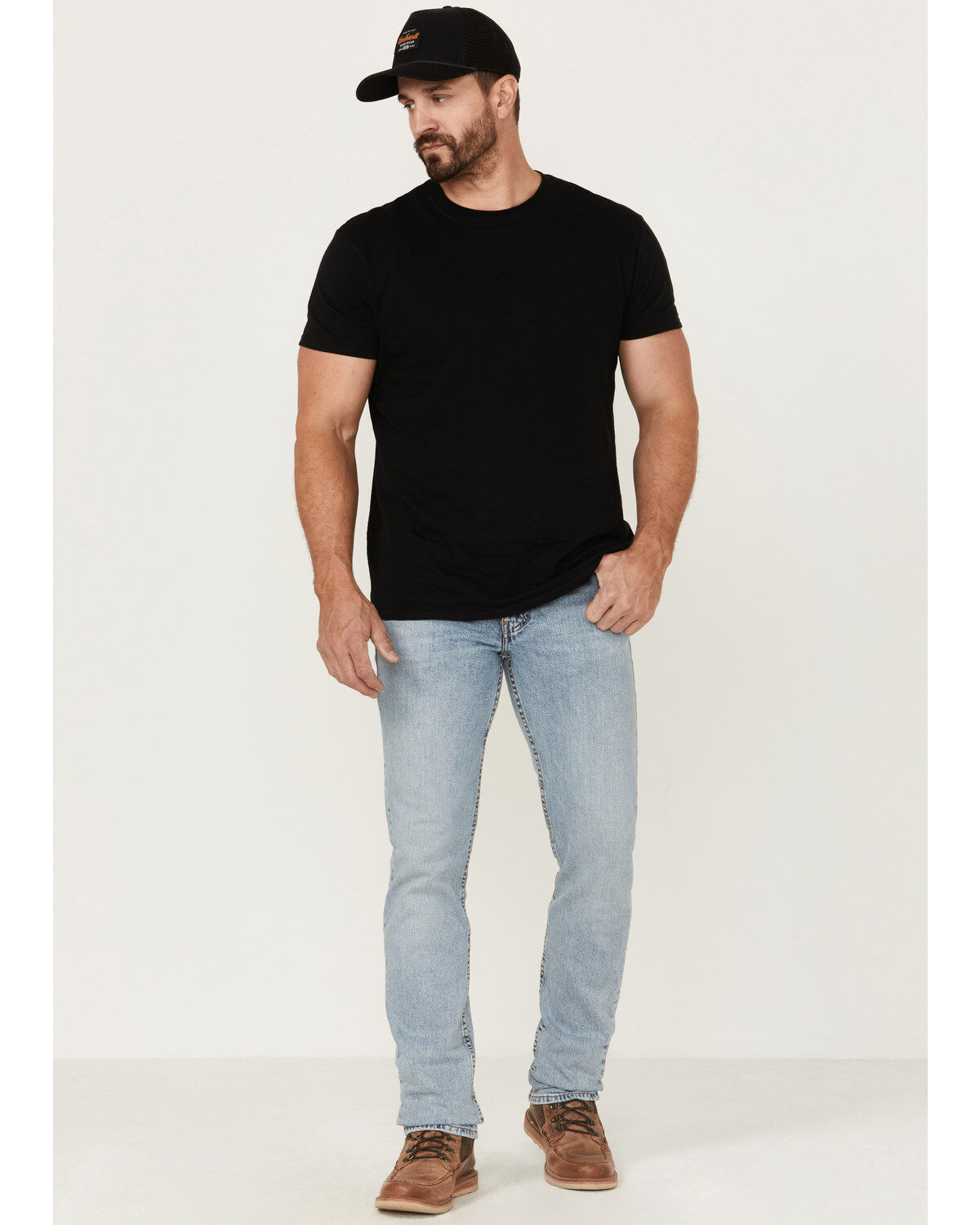 Image #1 - Levi's Men's Everyday Authentic Light Wash Stretch Slim Straight Jeans, Light Medium Wash, hi-res
