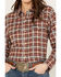 Image #3 - Wrangler Women's Plaid Print Flannel Boyfriend Long Sleeve Snap Western Shirt, Multi, hi-res