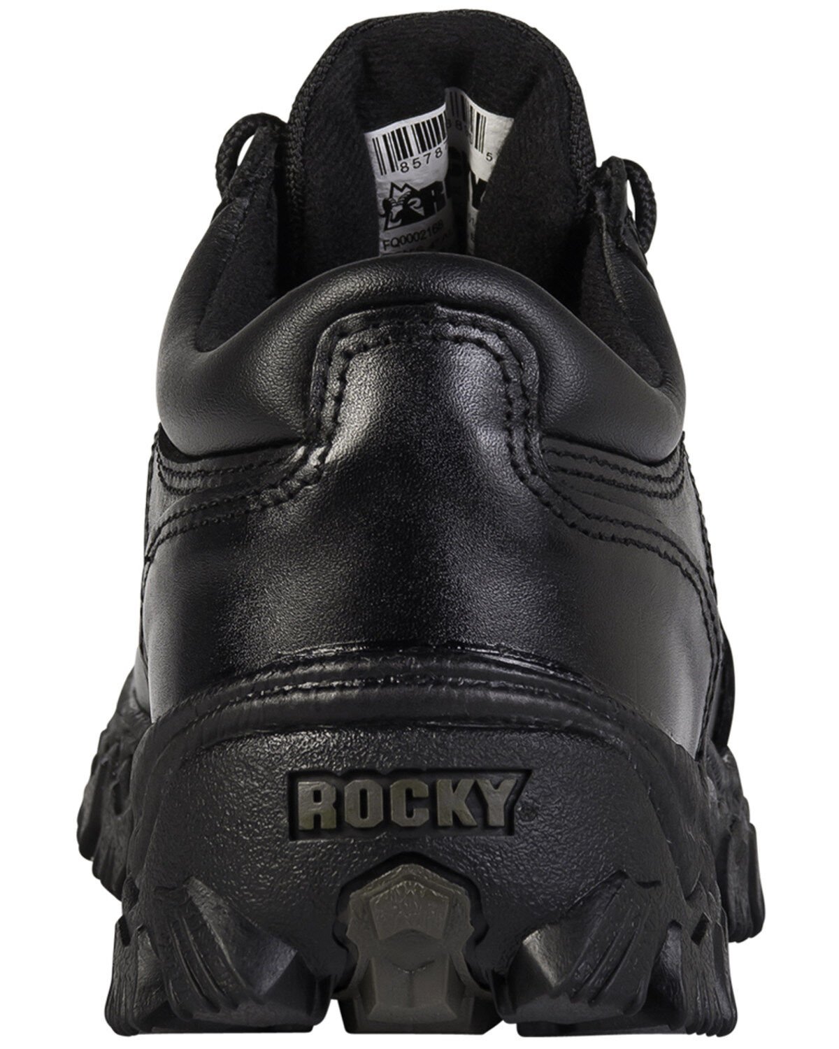 Image #7 - Rocky Men's Alpha Force Oxford Work Shoes, Black, hi-res