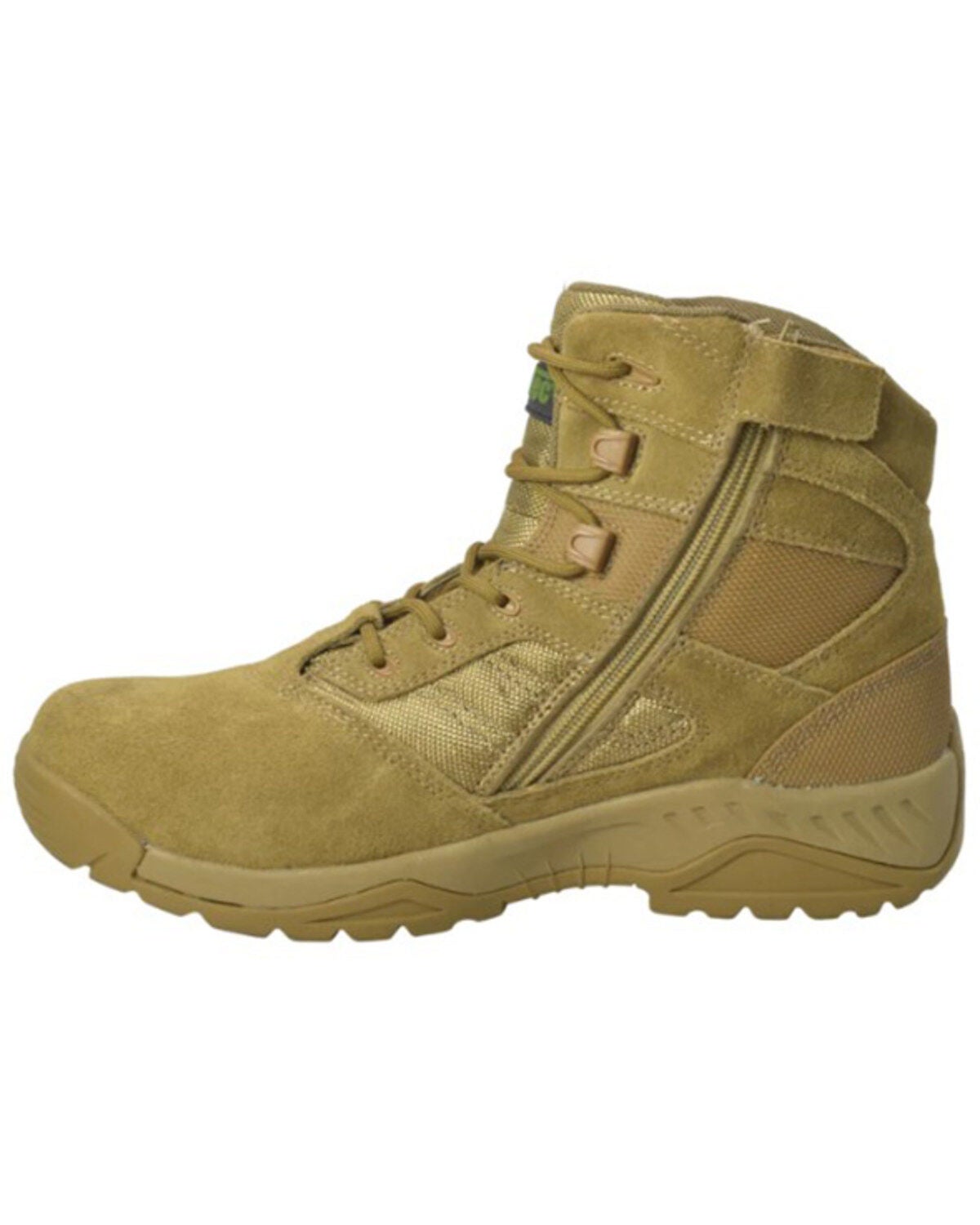 Image #3 - AdTec Men's 6" Tactical Work Boots - Round Toe, Beige, hi-res