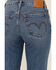 Image #4 - Levi's Premium Fair Point Women's Medium Wash High Rise Straight Stretch Denim Jeans, Medium Wash, hi-res