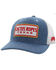 Hooey Men's Cactus Ropes Patch Denim Mesh Back Trucker Cap, Indigo, hi-res