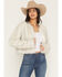 Image #1 - Shyanne Women's Faux Fur Cropped Jacket, Cream, hi-res
