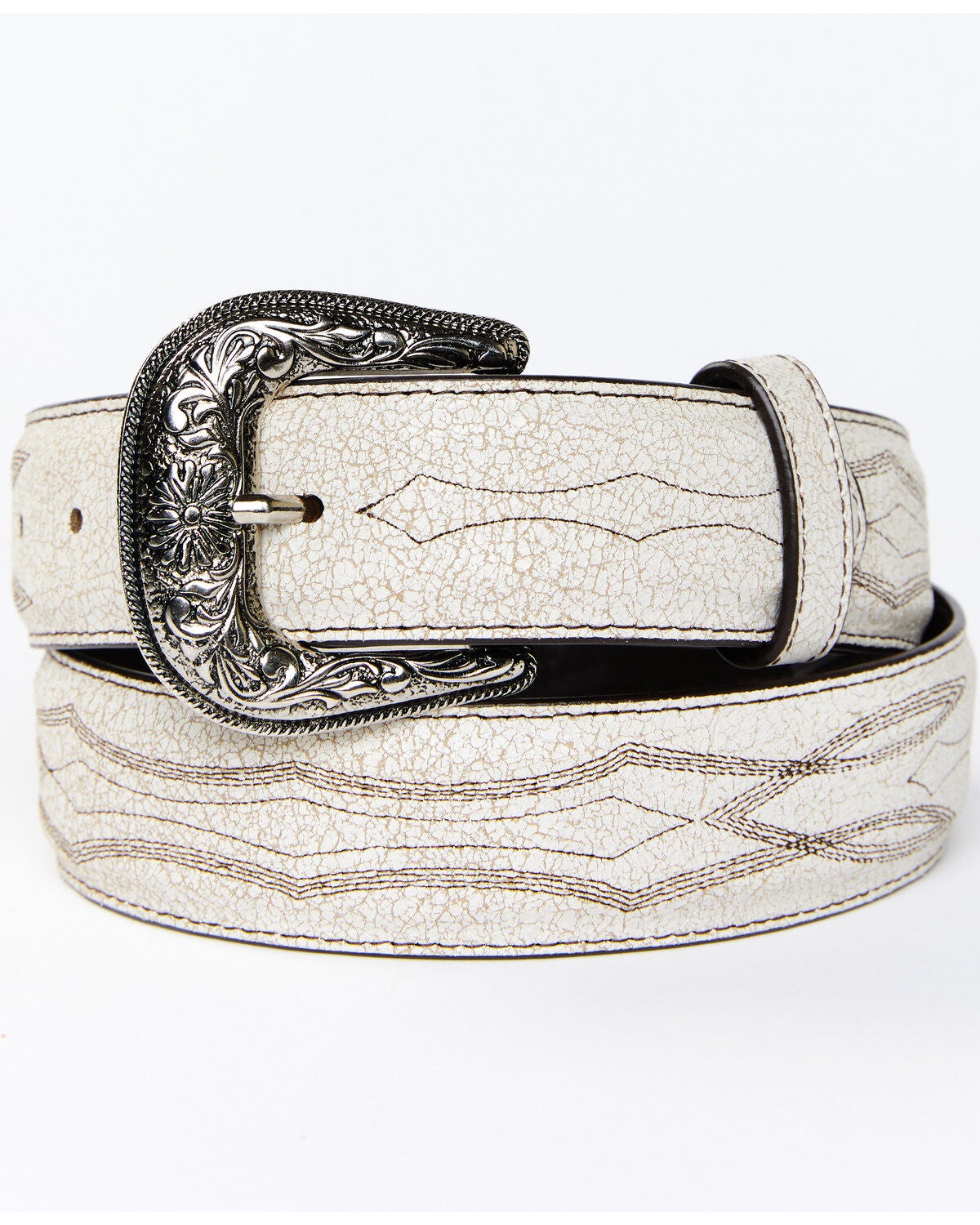 Idyllwind Women's Colt Western Belt, White, hi-res