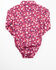 Image #3 - Shyanne Toddler Girls' Long Sleeve Floral Print Onesie, Fuchsia, hi-res