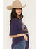 Image #2 - Wrangler Women's Vintage Horse Short Sleeve Graphic Tee, Purple, hi-res