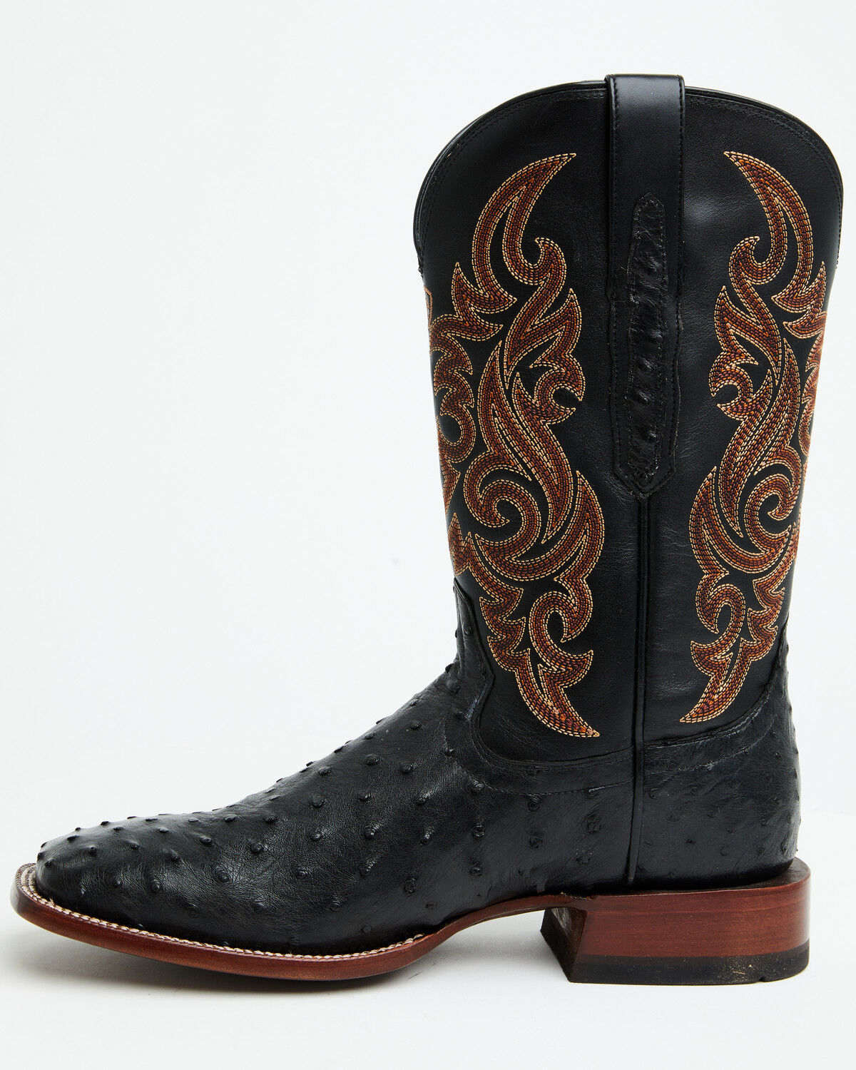 Ariat Men's Exotic Full Quill Ostrich Classic Cash Western Boots - Broad Square Toe