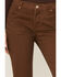 Ranch Dress'n Women's Bandera Southwestern Border Print Flare Jeans , Rust Copper, hi-res