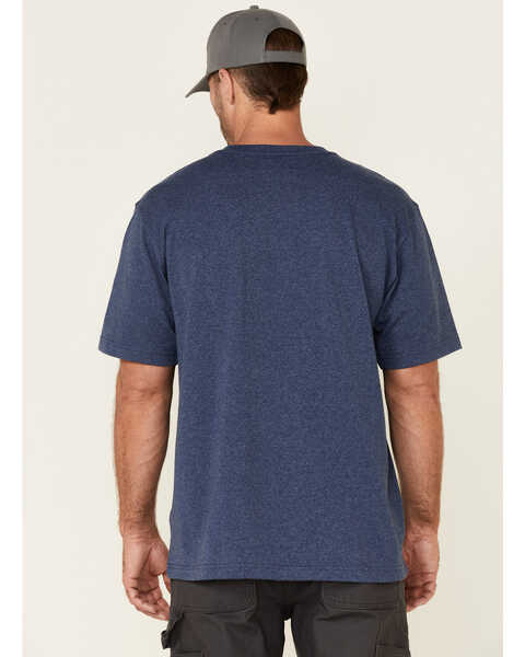 Image #7 - Carhartt Men's Loose Fit Heavyweight Logo Pocket Work T-Shirt, Dark Blue, hi-res